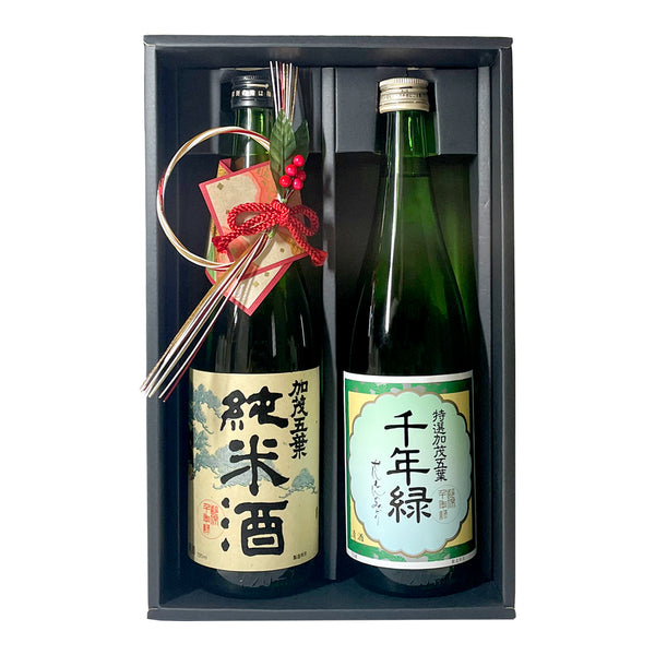 【お歳暮・冬ギフトに】純米・特撰千年緑 720ml 2本セット