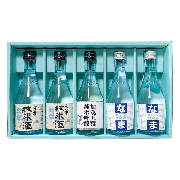 【夏ギフト】加茂五葉のみくらべセット（呑み切りサイズ5本入）