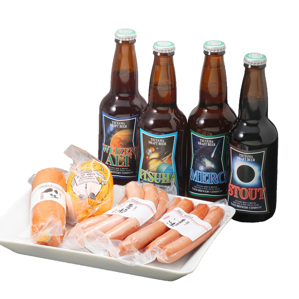冬ギフト】津山ビール4本＆津山黒豚ソーセージセット(クール便) – 多胡
