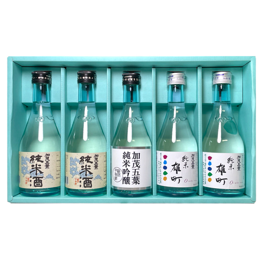お歳暮/冬ギフトに】加茂五葉 純米のみくらべセット（呑み切りサイズ5
